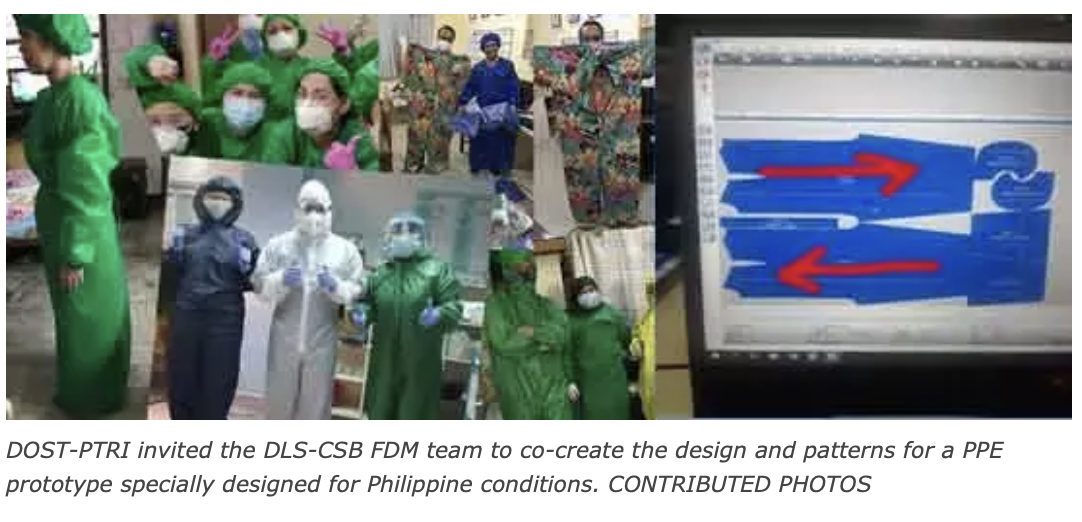 Collaboration produces PH standard PPE prototype using available local materials